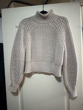 H&M Chunky Turtleneck Sweater - Light Cream